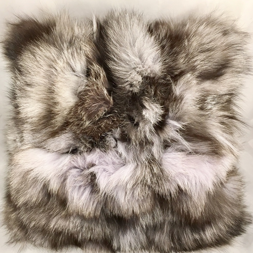 Gray Yay Decorative Fur Pillow Cover